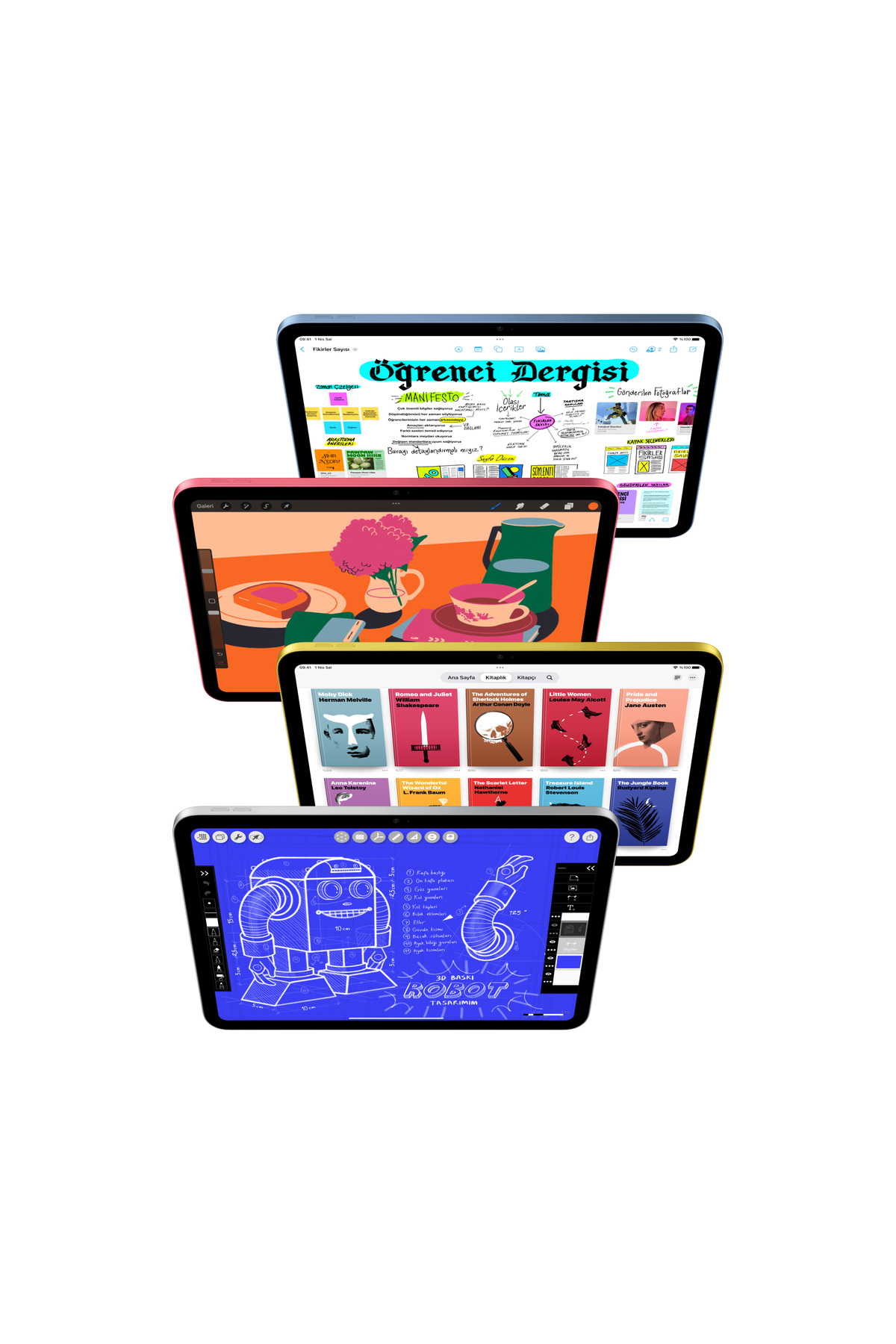 Apple 11" iPad Wi-Fi 128GB - Gümüş - 3