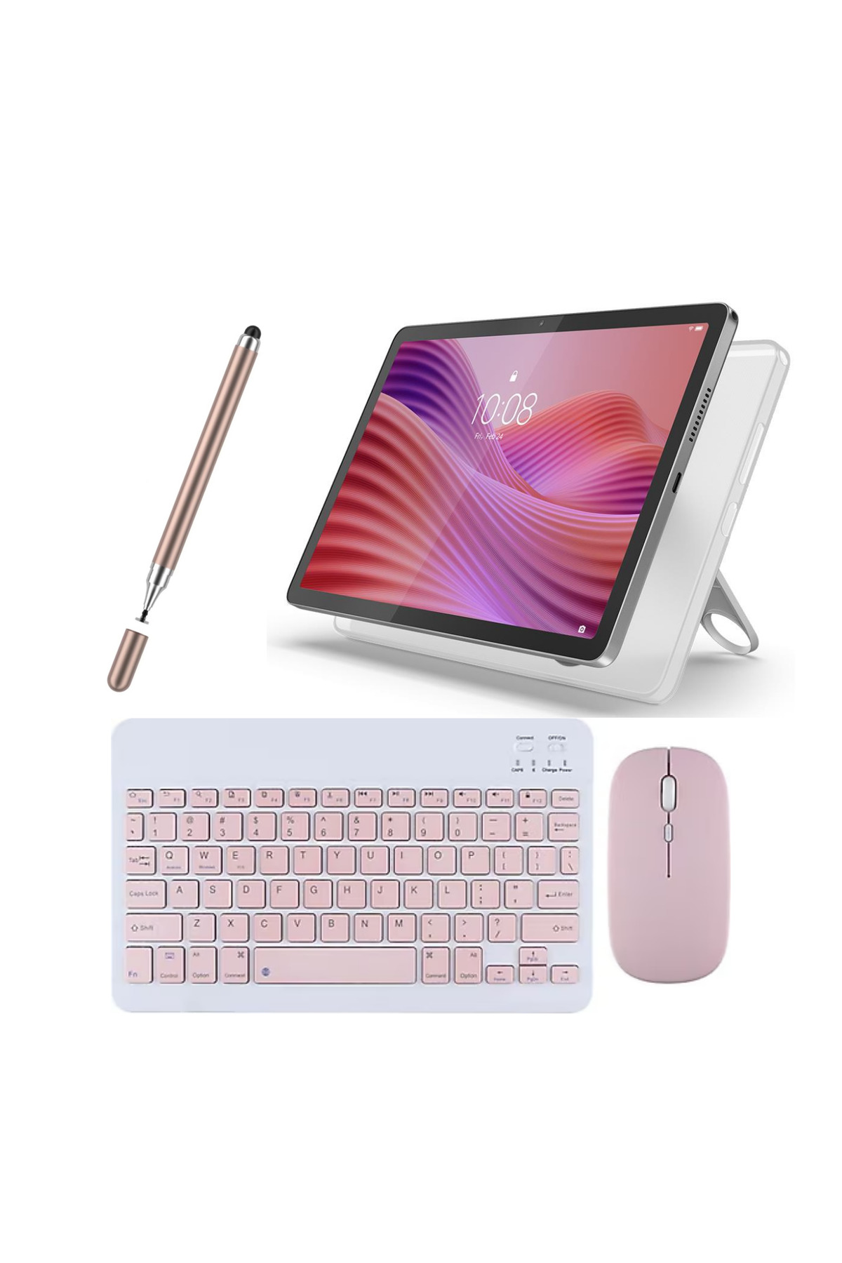 LENOVO Tab M10 4GB 64GB 10.1" TABLET+GOLD KALEM+PEMBE KLAVYE+MOUSE