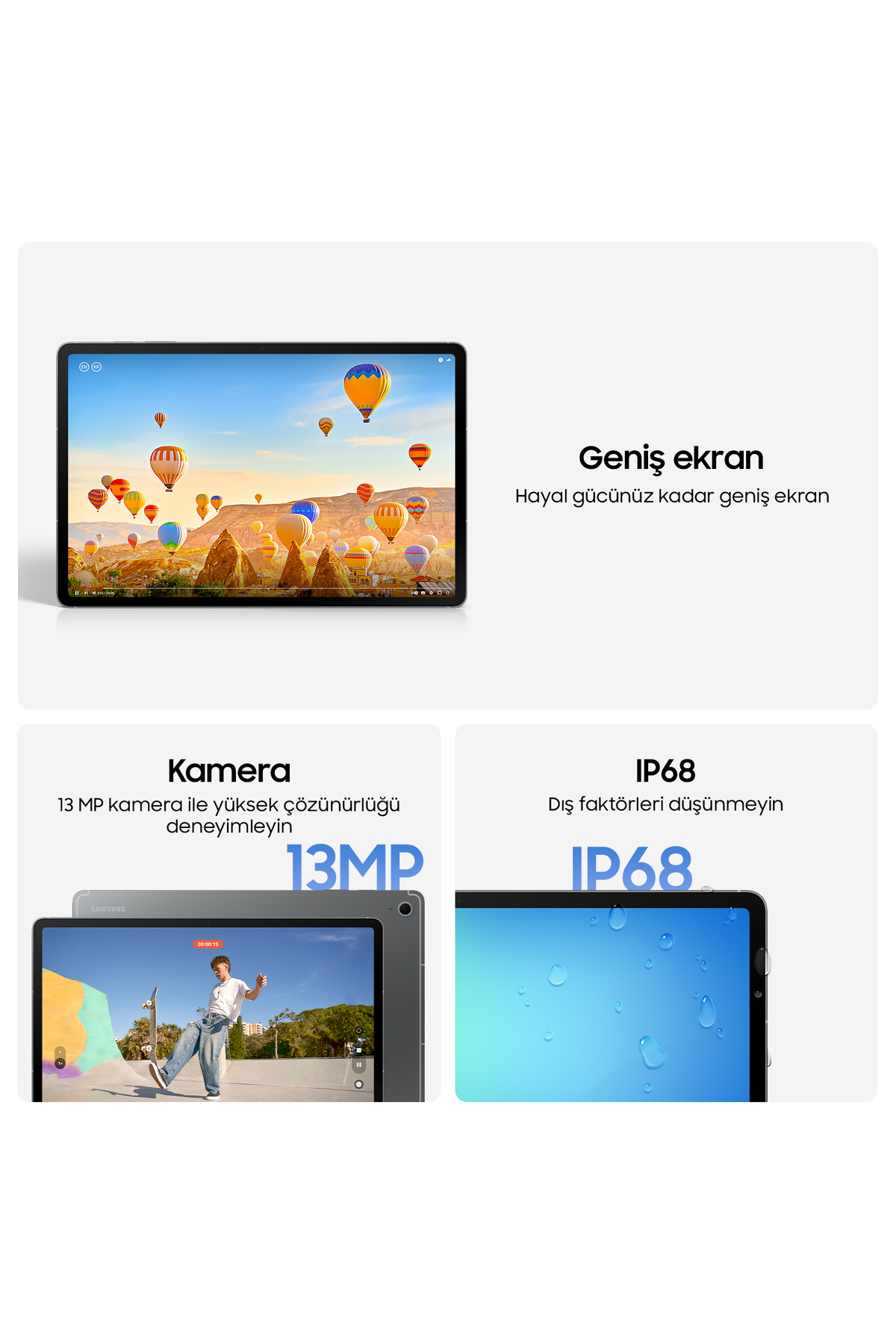 Samsung Galaxy Tab S10 FE 8GB 128GB SM-X520 Tablet-Gümüş - 4