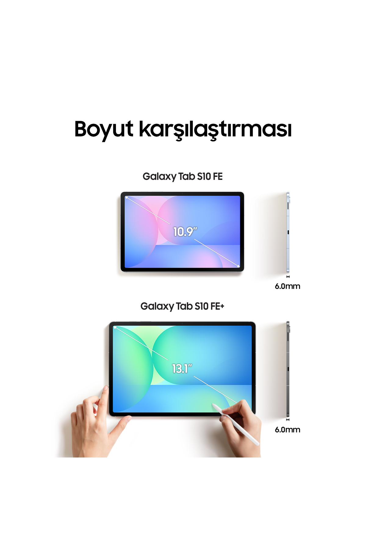 Samsung Galaxy Tab S10 FE 8GB 128GB SM-X520 Tablet-Gümüş - 5